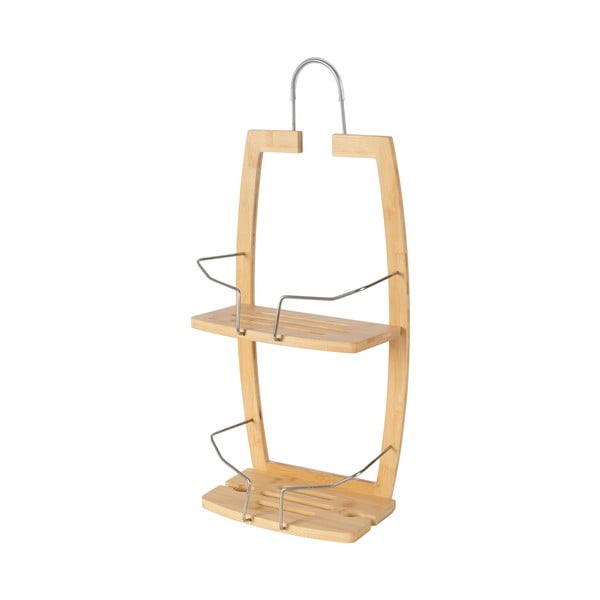 Bambusova viseča kopalniška polica v naravni barvi – Compactor