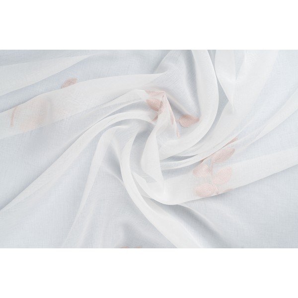 Bela prosojna zavesa 300x245 cm Melissa – Mendola Fabrics-image-1