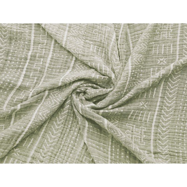 Zeleno muslinsko pregrinjalo za zakonsko posteljo 220x240 cm Etno - Mijolnir-image-1