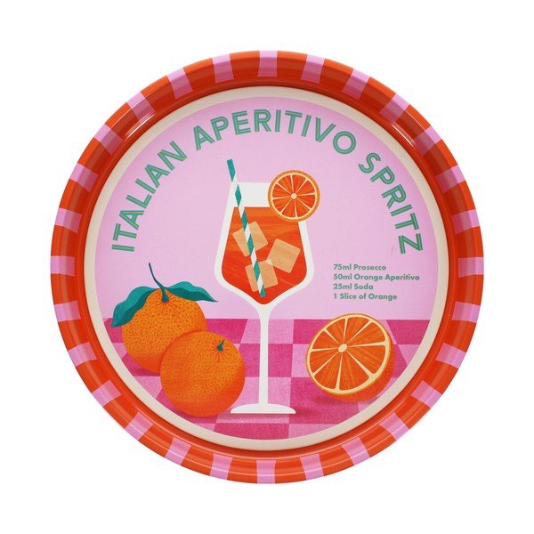 Kovinski pladenj ø 33 cm Aperitivo Spritz – Rex London