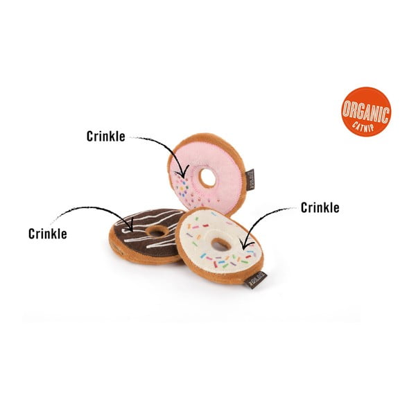 Mačje igrače v kompletu 3 ks Donuts - P.L.A.Y.-image-4