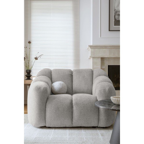 Svetlo siv fotelj Shell – Miuform-image-1