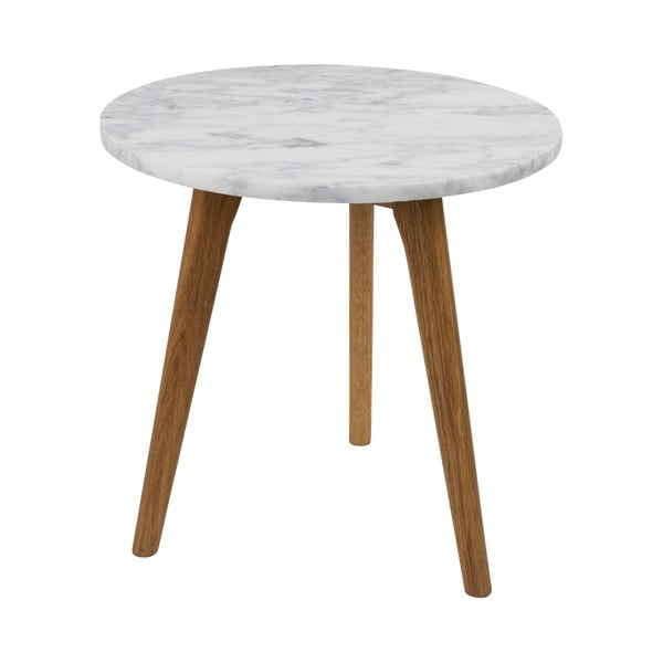 Stranska mizica s kamnitim videzom Zuiver, ⌀ 40 cm