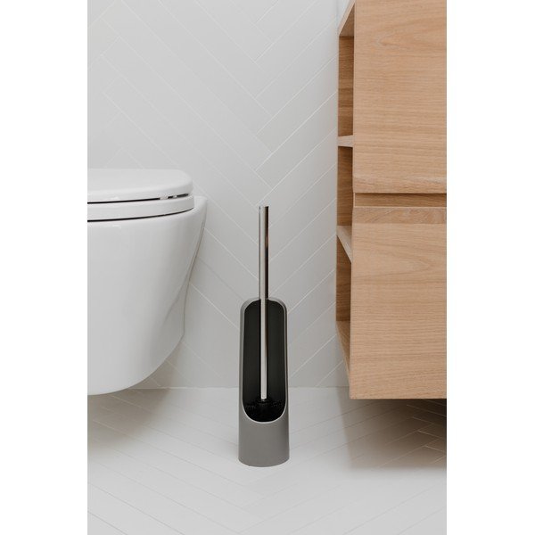 Siva plastična straniščna krtača Touch - Umbra-image-3
