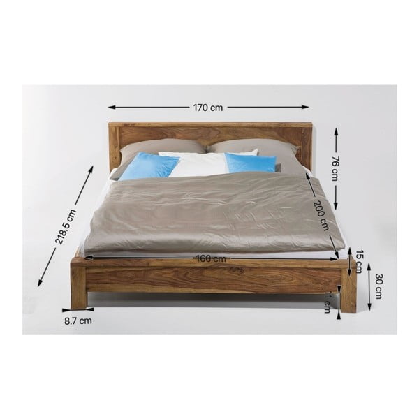 Postelja iz eksotičnega lesa Kare Design Authentico Bett, 160 x 200 cm-image-3