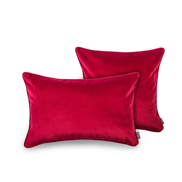 Rdeča prevleka za vzglavnik WeLoveBeds Mystic Burgundy, 50 x 50 cm-image-2
