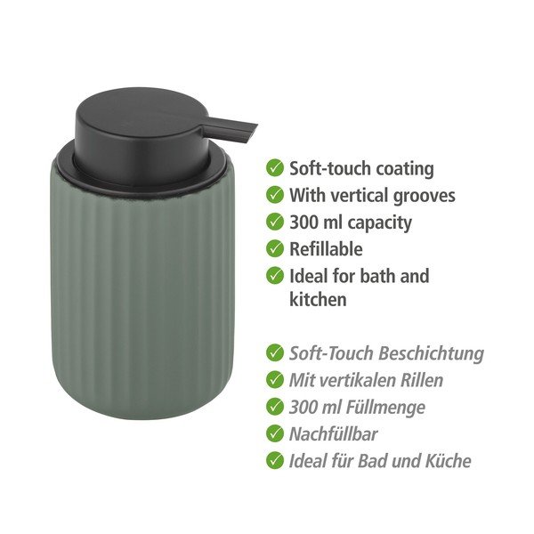 Zelen keramični dozirnik za milo Wenko Belluno-image-3