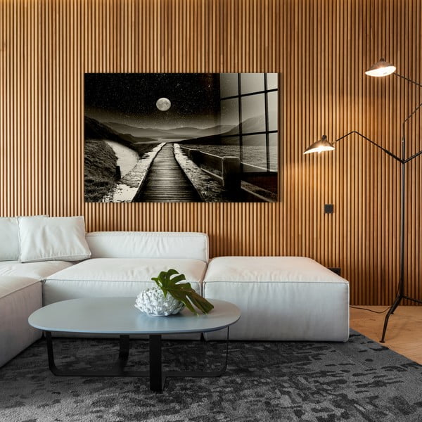 Steklena slika 120x80 cm Moon path - Styler-image-2