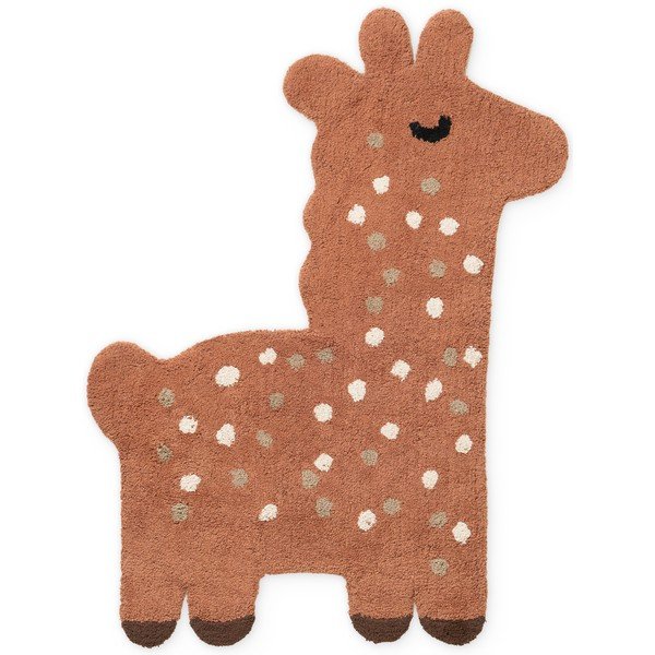 Rjava pralna/ročno tkana bombažna otroška preproga 89x120 cm Snuggle Gino – Hanse Home