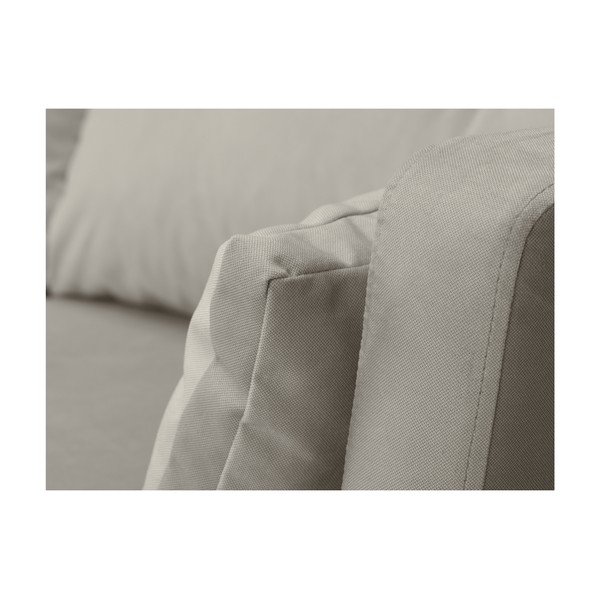 Bež trisedežni kavč Mazzini Sofas Elena, z ležalnikom v desnem kotu-image-4