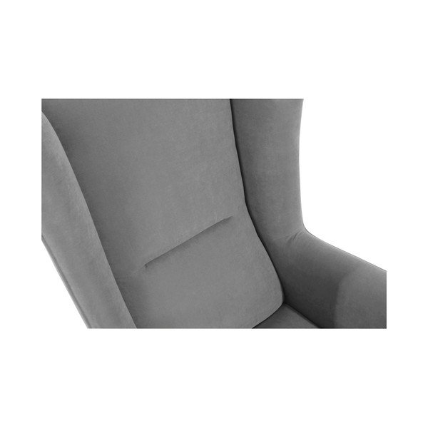 Antracitno siv fotelj Max Winzer Bruno Velor-image-2