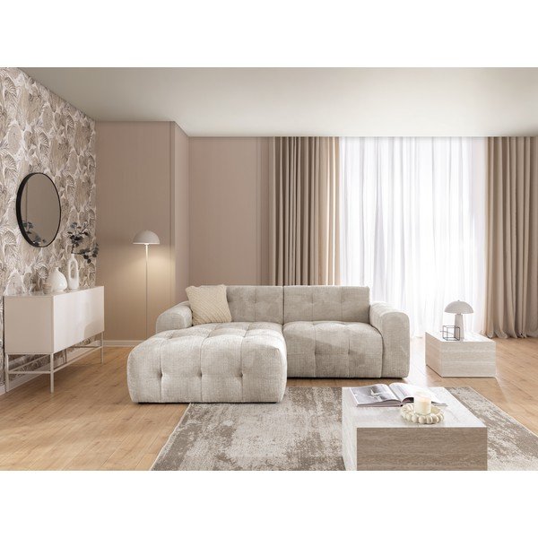 Bež kotna sedežna garnitura (levi kot/z ležalnikom) Melva – Ropez-image-3