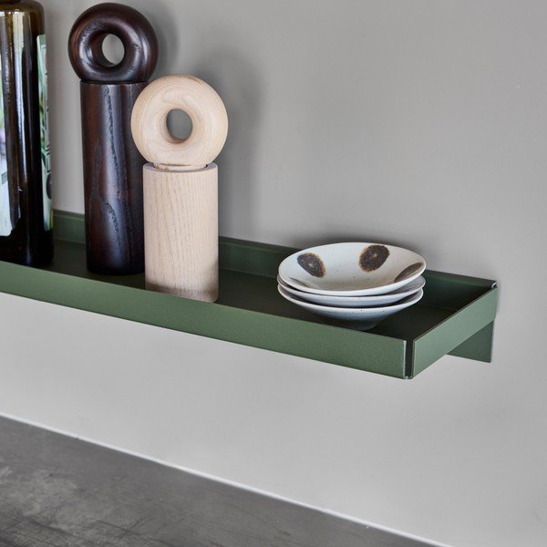 Temno zelena kovinska polica 50 cm Bakku – OYOY Living Design-image-1