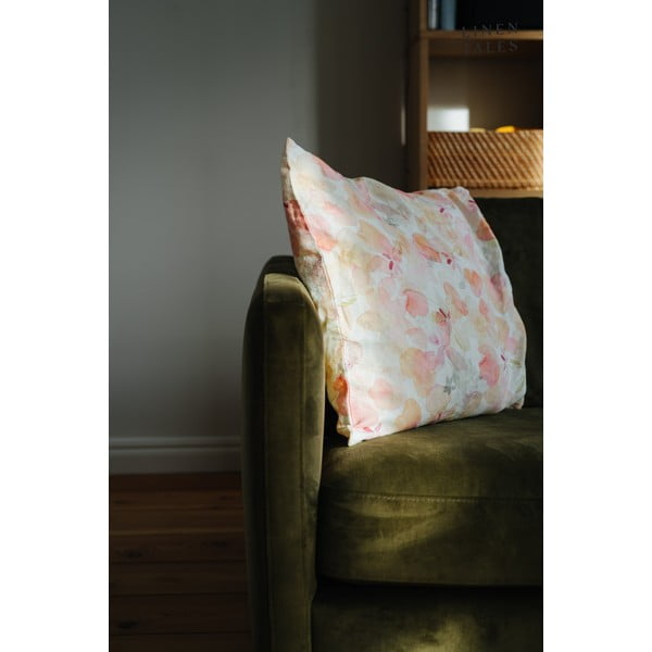 Lanena prevleka za blazino 40x40 cm Floral – Linen Tales-image-2