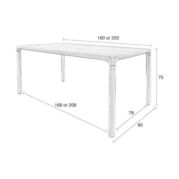 Jedilna miza 90x220 cm Storm – Zuiver-image-2