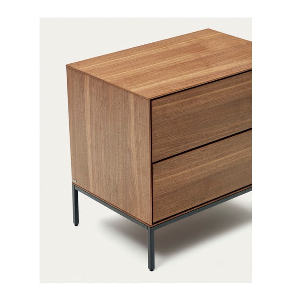 Nočna omarica v orehovem dekorju Vedrana – Kave Home-image-3