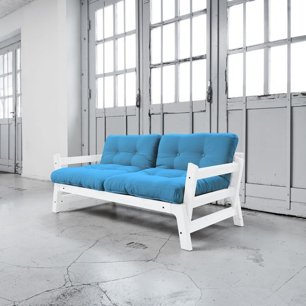 Kavč postelja Karup Step White/Horizon Blue