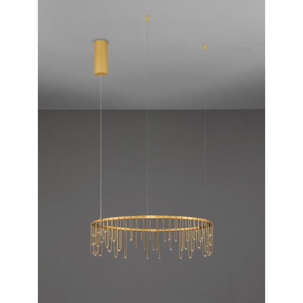 Aluminijasta LED zatemnitvena viseča svetilka v zlati barvi ø 65 cm Stellar – Nova Luce-image-3