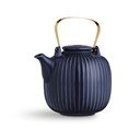 Temno moder porcelanast čajnik Kähler Design Hammershoi, 1,2 l