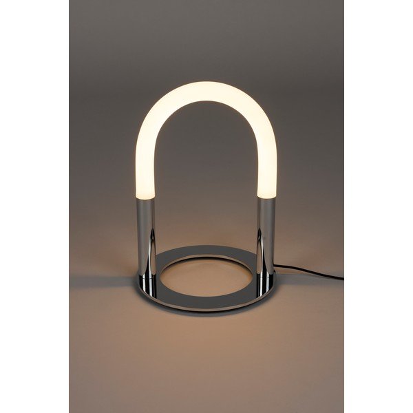Kovinska LED zatemnitvena namizna svetilka v srebrni barvi (višina 36 cm) Arch – Zuiver-image-3