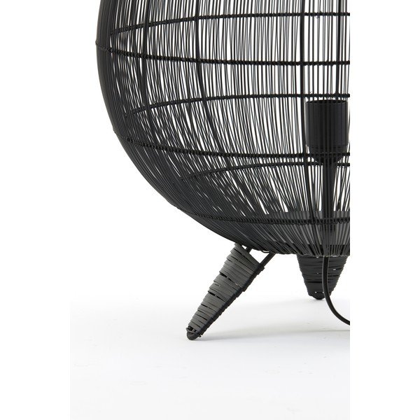 Mat črna namizna svetilka s kovinskim senčilom (višina 56 cm) Yumi – Light & Living-image-4