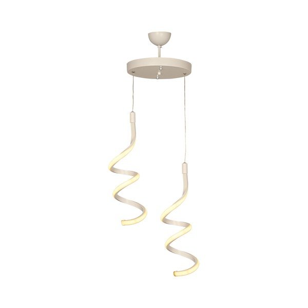 Bela kovinska LED viseča svetilka ø 25 cm Hilton – Squid Lighting
