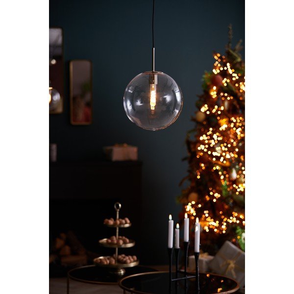 Viseča svetilka v bronasti barvi s steklenim senčilom ø 30 cm Medina – Light & Living-image-2