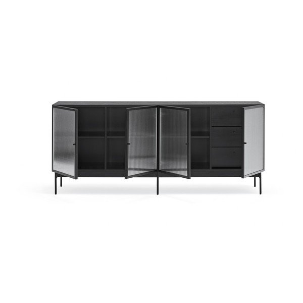 Črna komoda Teulat Blur, širina 180 cm-image-4