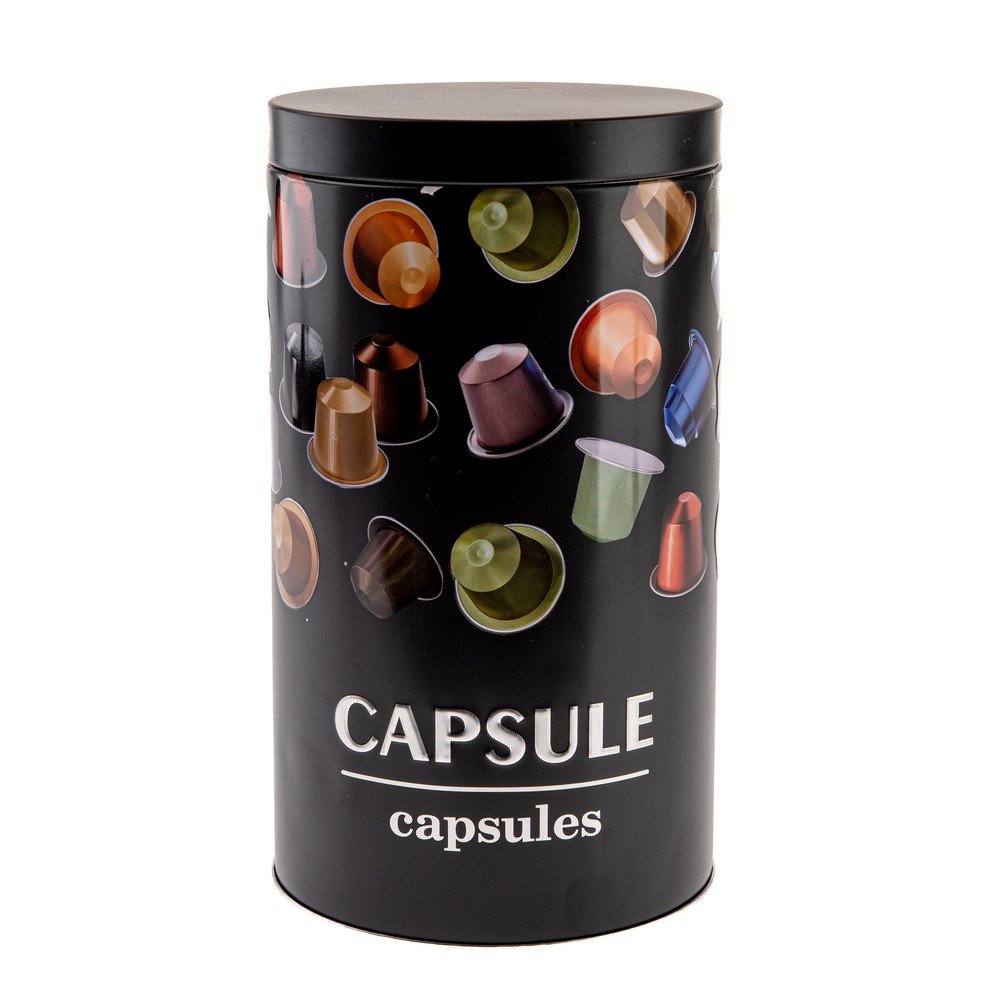 Črna posoda za kavne kapsule Black3D
