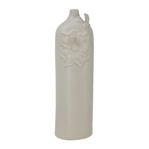 Vaza iz bež porcelana Mauro Ferretti Fleur, višina 47,5 cm