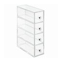 Prozoren organizator s 4 predali iDesign Tower