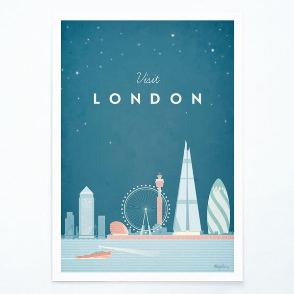 Plakat Travelposter London, 30 x 40 cm