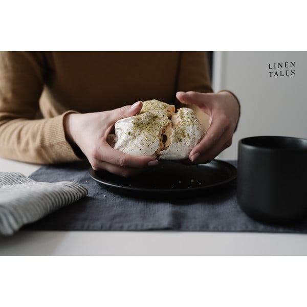 Temno siv platnen pogrinjek Linen Tales, 35 x 45 cm-image-3