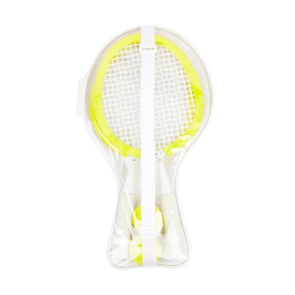 Komplet 2 loparjev in žogic za tenis na mivki Sunnylife Neon-image-1