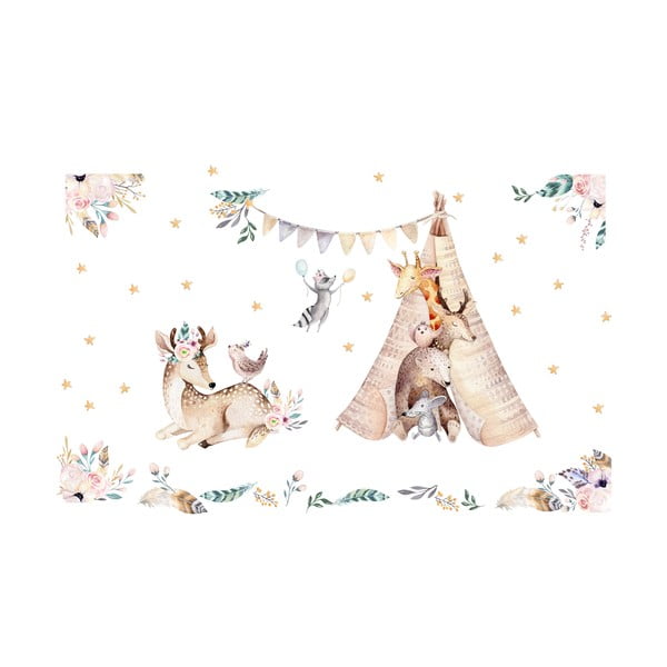 Otroške stenske nalepke Ambiance Rabbits Woodland-image-2