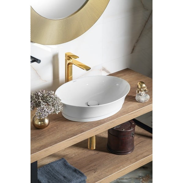 Stoječa armatura za umivalnik v zlati barvi Spy – Sapho-image-2