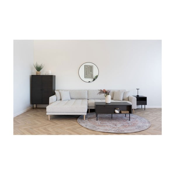 Temno rjava omarica v hrastovem dekorju 80x130 cm Kyoto – House Nordic-image-3