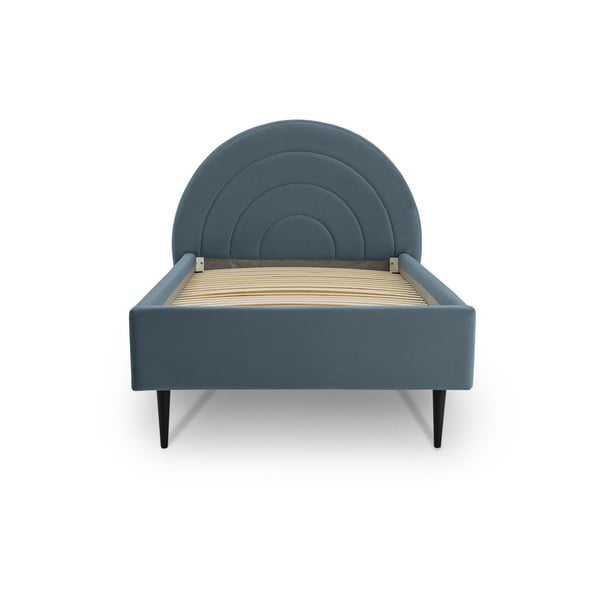 Modra otroška postelja 90x200 cm Rainbow – Scandic-image-4