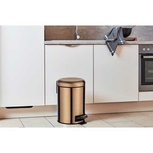 Bakren koš za smeti s pedalom Wenko Leman, 3 l-image-1