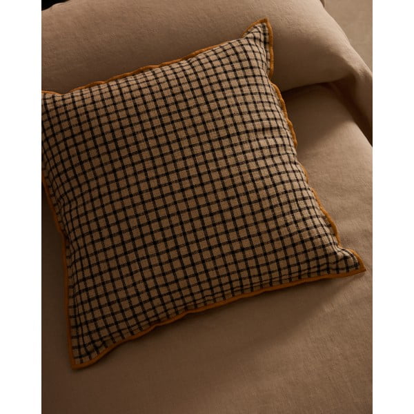 Prevleka za blazino iz mešanice lana 45x45 cm Airi – Kave Home-image-1