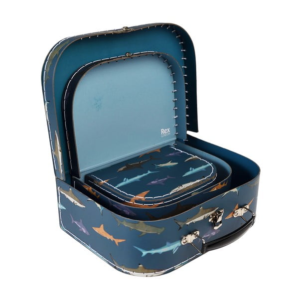 Otroški kovčki v kompletu 3 kos Sharks - Rex London-image-1