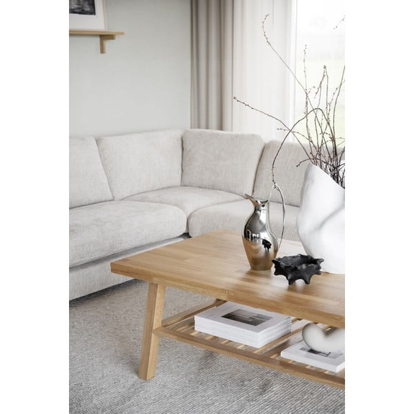 Klubska mizica iz brušenega hrasta Rowico Brooklyn, 130 x 75 cm-image-2