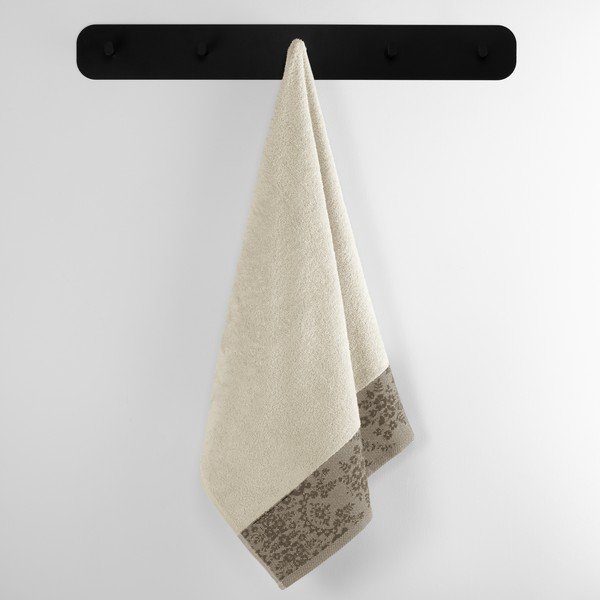 Bež frotirna bombažna brisača 70x140 cm Crea – AmeliaHome-image-1