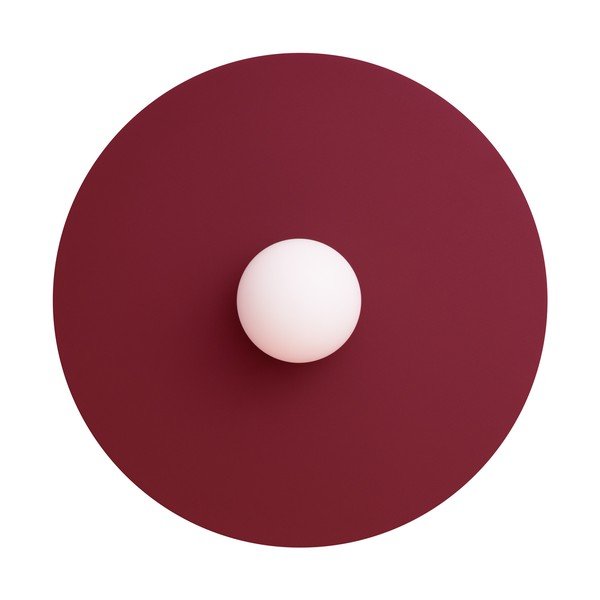 Bordo rdeča kovinska stenska svetilka ø 50 cm AKE – Thoro-image-4