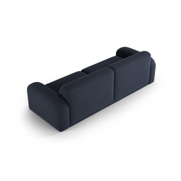 Temno modra žametna sedežna garnitura 242 cm Erin – Micadoni Home-image-4