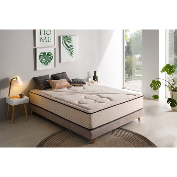 Trda/srednje trda obojestranska termoregulacijska vzmetnica iz pene 140x190 cm Tempus Gold – Moonia-image-1