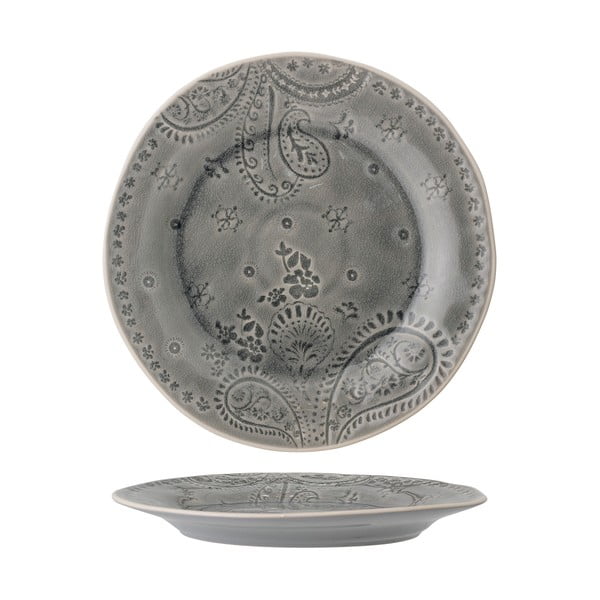 Krožnik iz sive keramike Bloomingville Rani, ø 26,5 cm-image-4