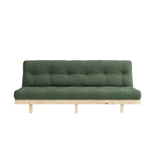 Raztegljiv kavč Karup Design Lean Raw Olive Green