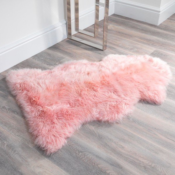 Rožnata ovčja koža Native Natural Sheep, 60 x 120 cm-image-2