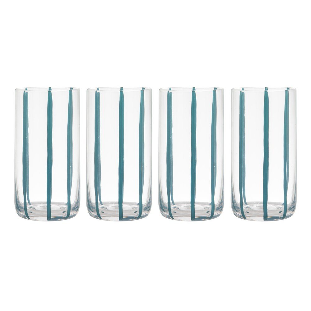 Kozarci v kompletu 4 ks 450 ml Stripe